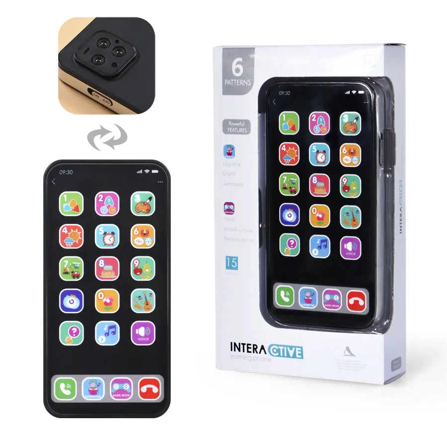 Kids Learning Music Phone Touch Screen Educational Toy with English & Fun Sounds