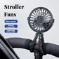 Portable Stroller Fan with Night Light – Foldable USB Cooling Fan for Baby, Home & Travel