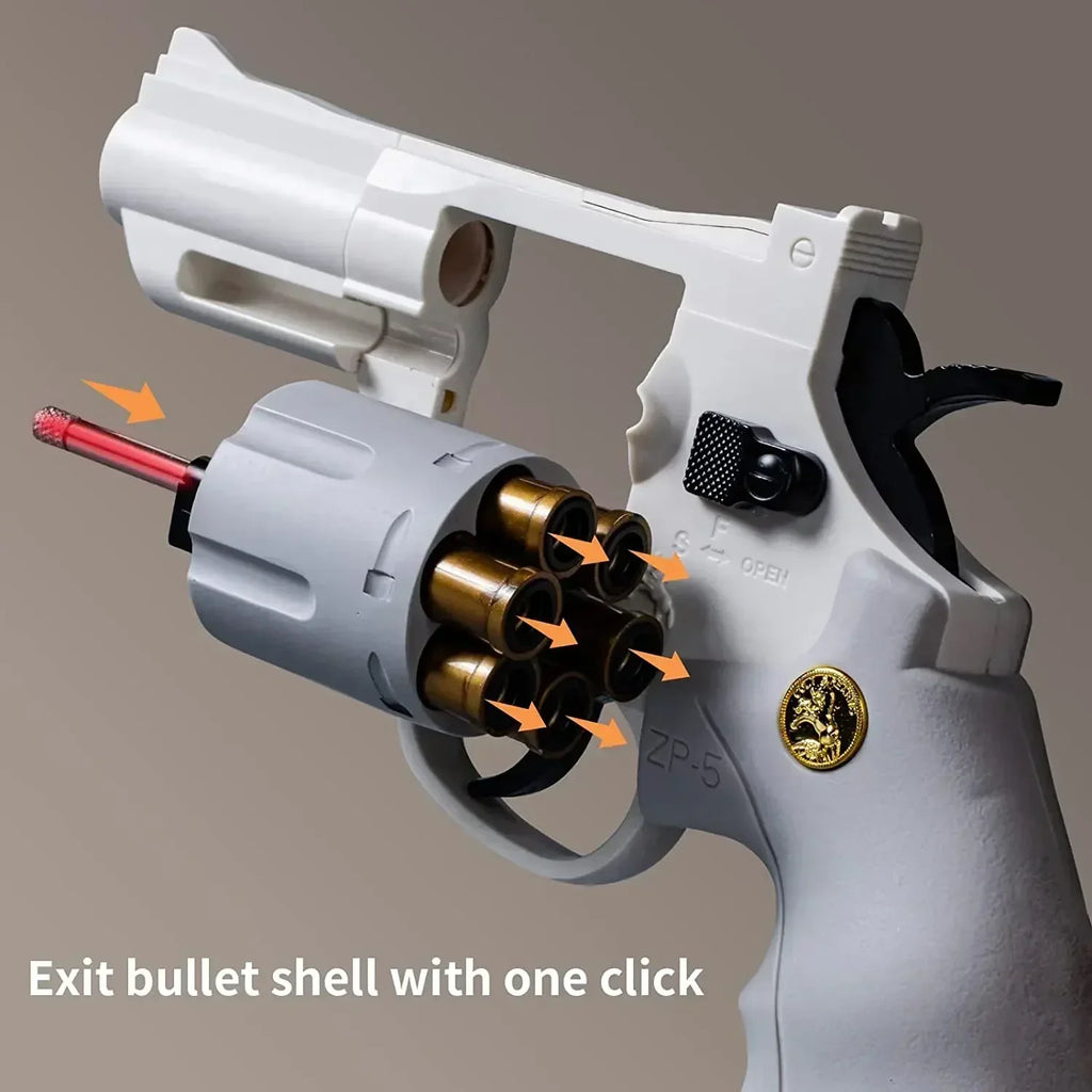 Continuous Fire Zp Revolver Launcher Toy Gun Premium & Affordable