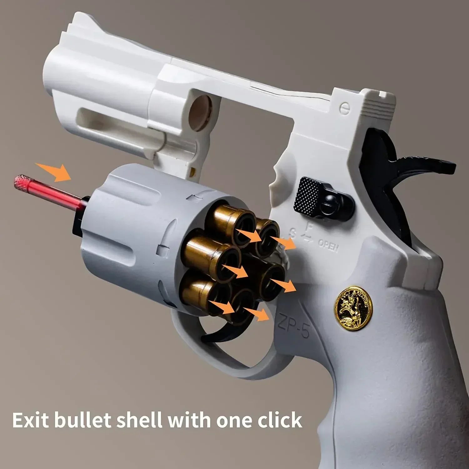 Continuous Fire Zp Revolver Launcher Toy Gun Premium & Affordable