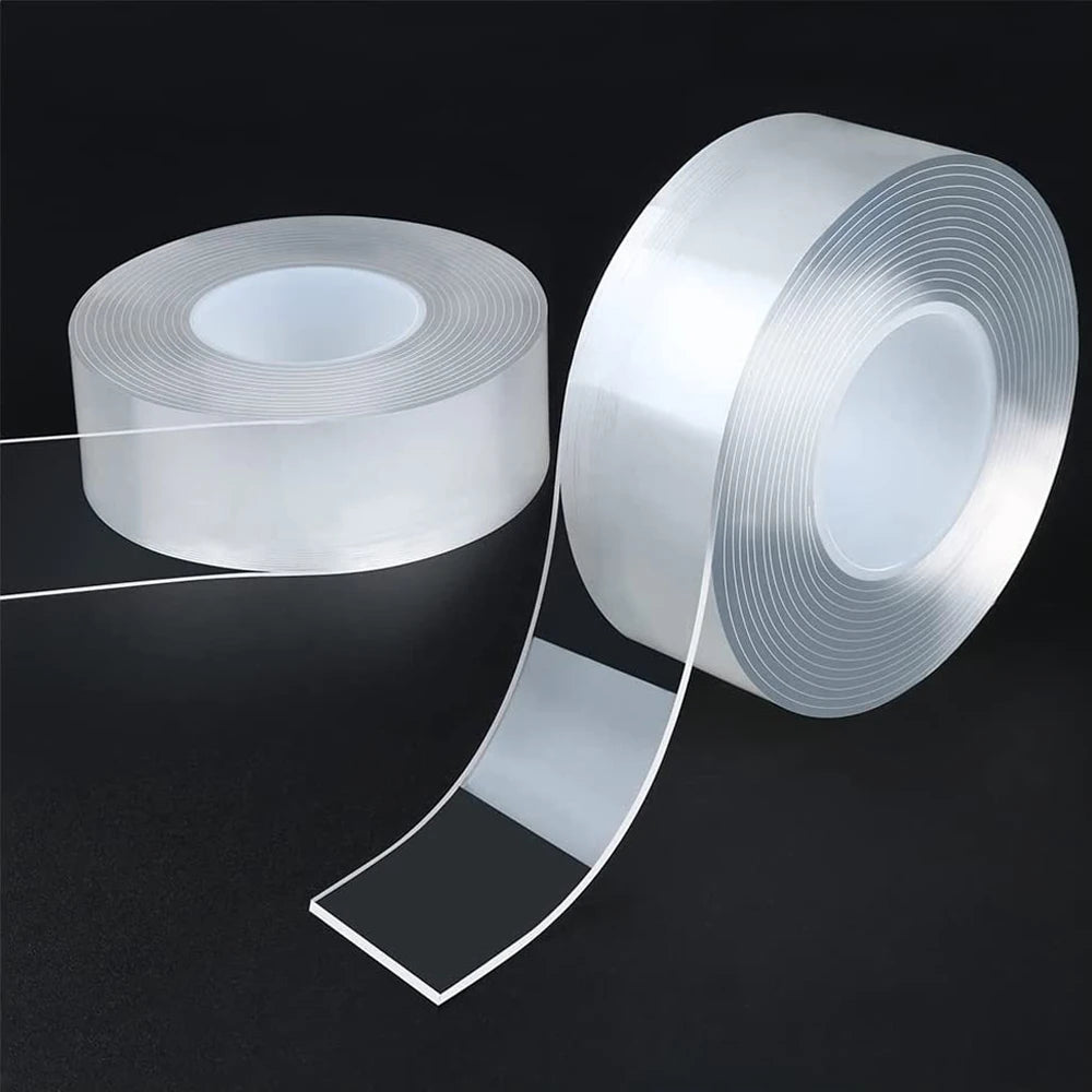 -mm Width Ultra Strong Adhesive Nano Tape High Viscosity Double Sided Tape Traceless Transparent Reusable Mounting Tape