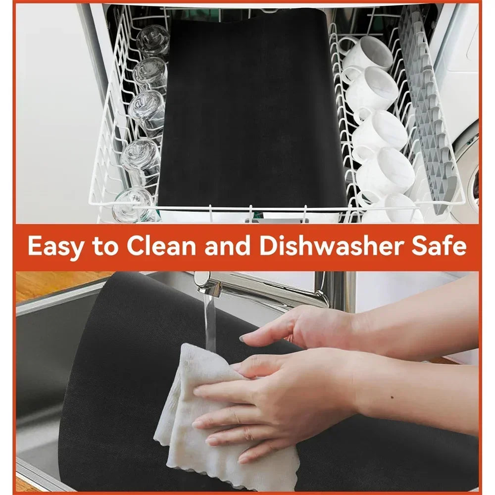 Oven Liners for Bottom of Electric Gas Oven Reusable Non-Stick Teflon Protector Mat Heat Resistant Grill Mats