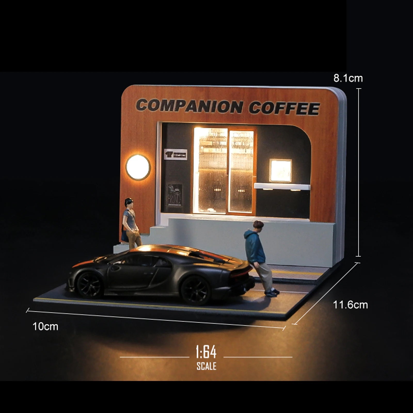 City Street Diorama LED Parking Lot & Building Display Model