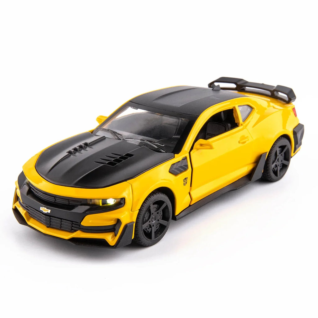 Camaro Alloy Car -Door Pull-Back Toy with Sound & Lights for Kids & Collectors