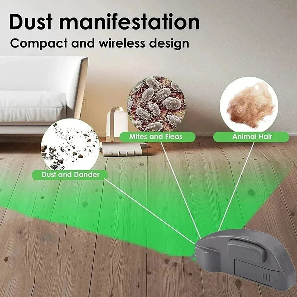 PC Vacuum Cleaner Dust Display LED Lamp Detect Microscopic Dust & Invisible Pet Hair Vacuum Cleaner AccessoriesNo Battery