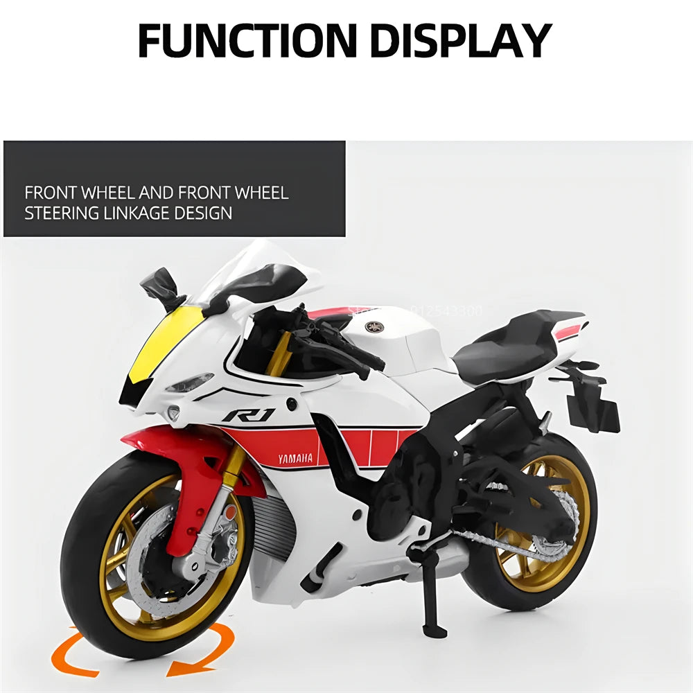 Yamaha YZF-R1M Alloy Motorcycle 🏍️💨 | Diecast Model Toy for Kids & Collectors