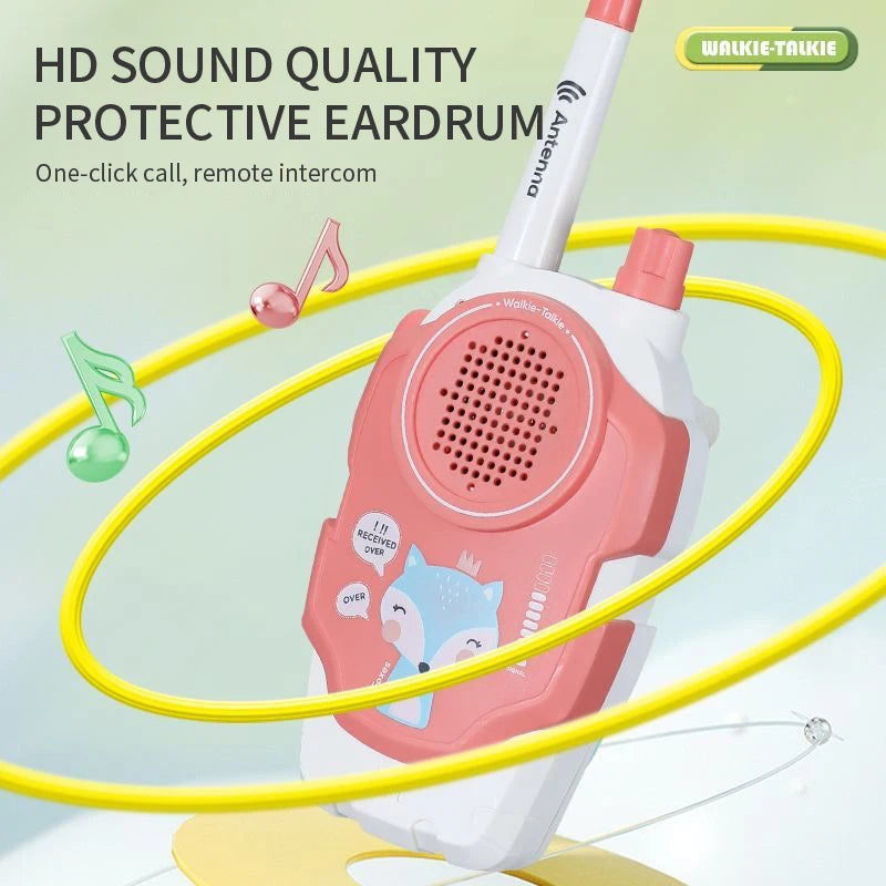 Kids Walkie-Talkie Phone Cute Cartoon Intercom Toy for Parent-Child Fun