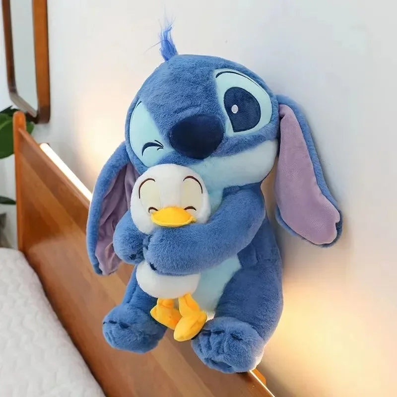 Miniso Plush Doll Stitch Lilo Doll Cute Duck Stitch Plush Stuffed Toy Christmas Childrens Birthday Gift Kawaii Decoration Toys