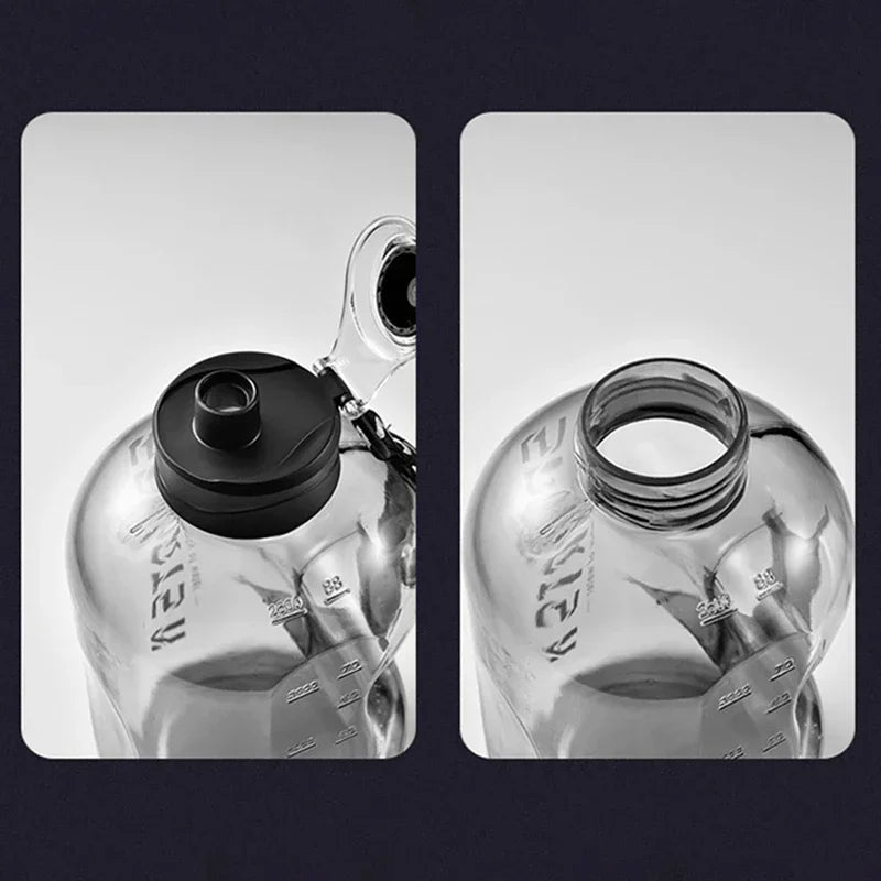 1.7L/2.7L Sports Water Bottle Gym Cycling Cup Portable Large Capacity Water Bottle For Fitness Camping Men Water Kettle - Zecs shopping