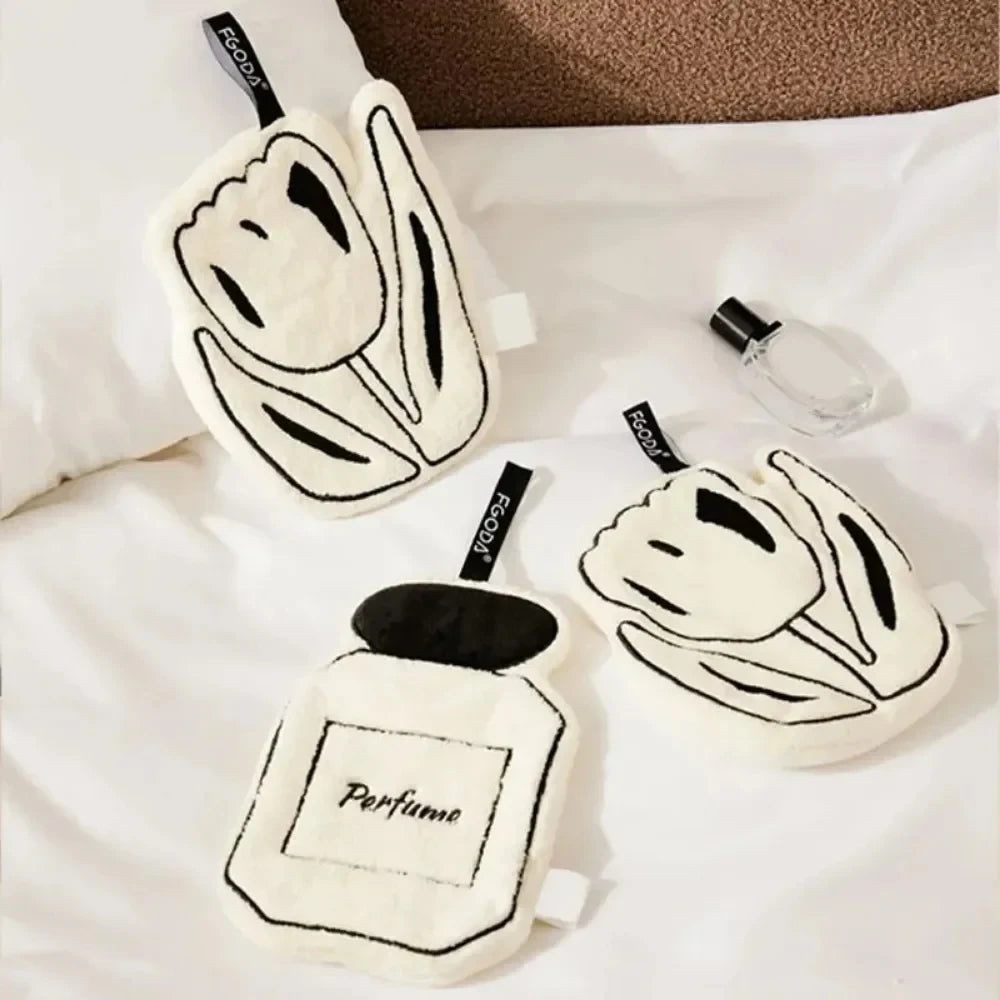 The new-style hand towel home convenient hanging double-layer thickened speed dry absorbent hand cloth kitchen and bathroom foot