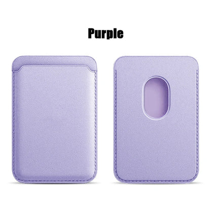 Leather Wallet Case For iPhone 15 Pro Max Magsafe Wallet Leather Compatible For iPhone 14 13 12 Card Holder with MagSafe Magnet - Zecs shopping