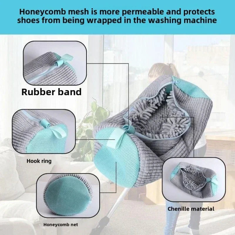 1-2PCS Washing Shoes Bag Mesh Shoes Bag Machine Travel Storage Bags Portable Anti-deformation Protective Clothes Organizer - Zecs shopping