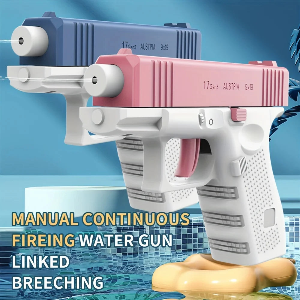 Summer Mini Water Gun Non Electric Pistol High-pressure Full Automatic Shooting Water Beach Toy Gun For Children Boy Girl Adults - Zecs shopping