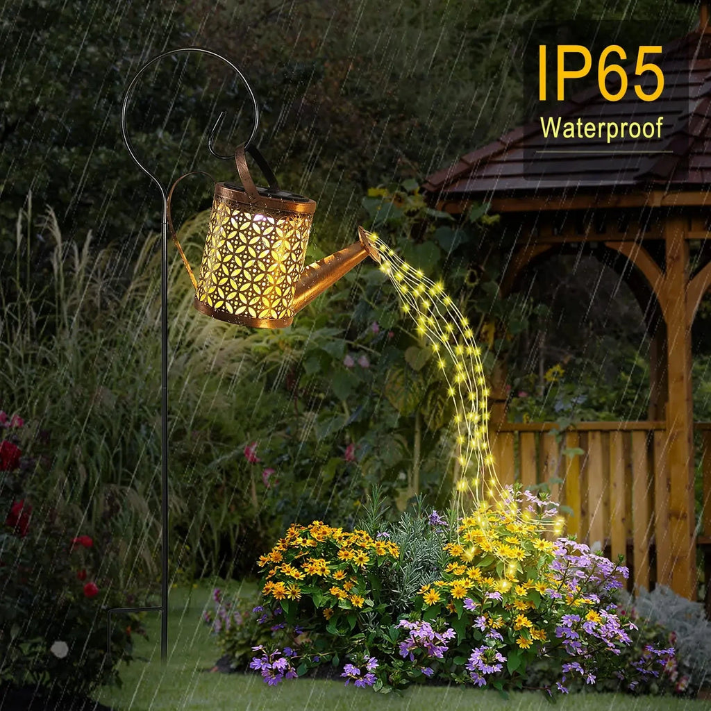 1pc Solar Watering Can with Lights Outdoor Solar Garden Lights Decro Solar Lights Waterproof Hanging Lantern for Yard Patio - Zecs shopping