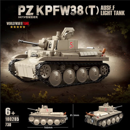 WW2 Heavy Tank Building Blocks – Military Tiger, KV & IS Tank Brick Model Set