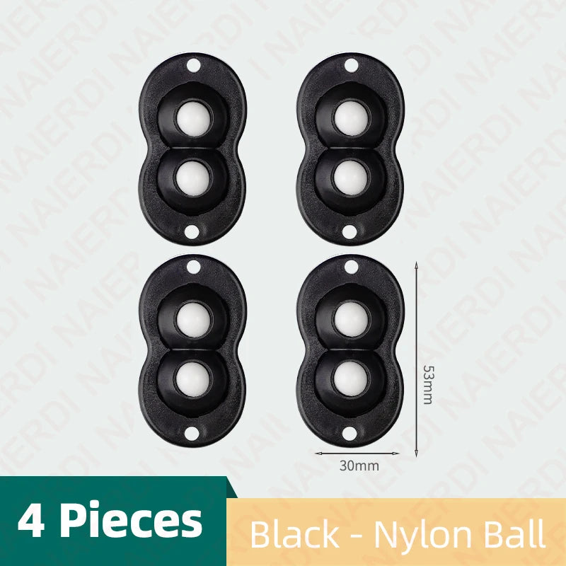 NAIERDI Pack Mini Wheels for Small AppliancesRotation Self Adhesive Caster WheelsUniversal Wheel Trash CanStorage Box