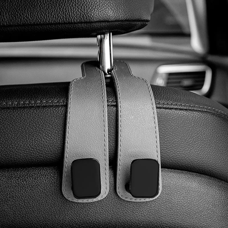 Car Headrest Hooks 🚗👜 | Seat Back Bag Hanger & Organizer Clips | Universal Car Accessory