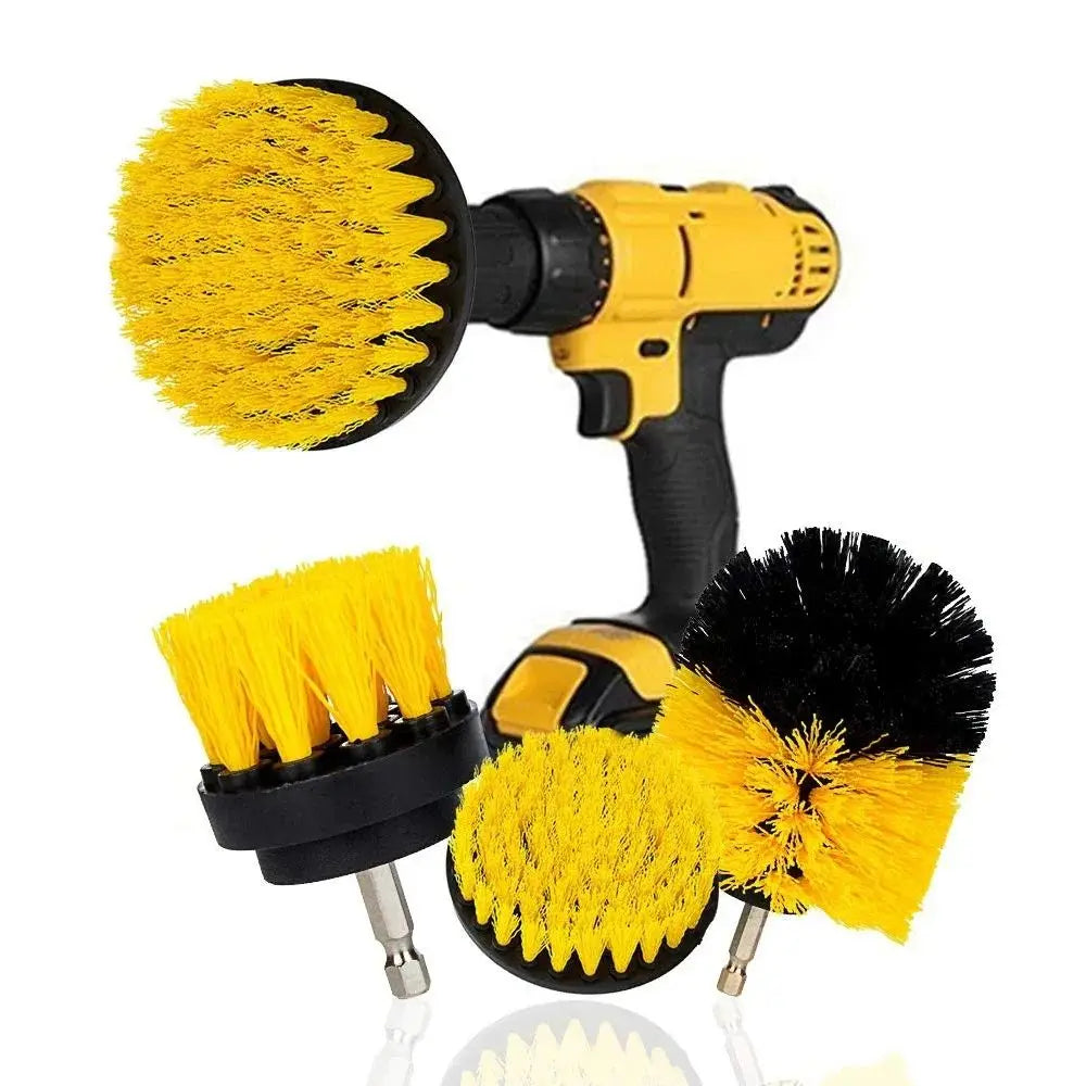 pcs Drill Brush Attachment Set Power Scrubber Brush With Drill Scrub Brush For Cleaning Showers Tubs Bathroom Tile Grout Carpet