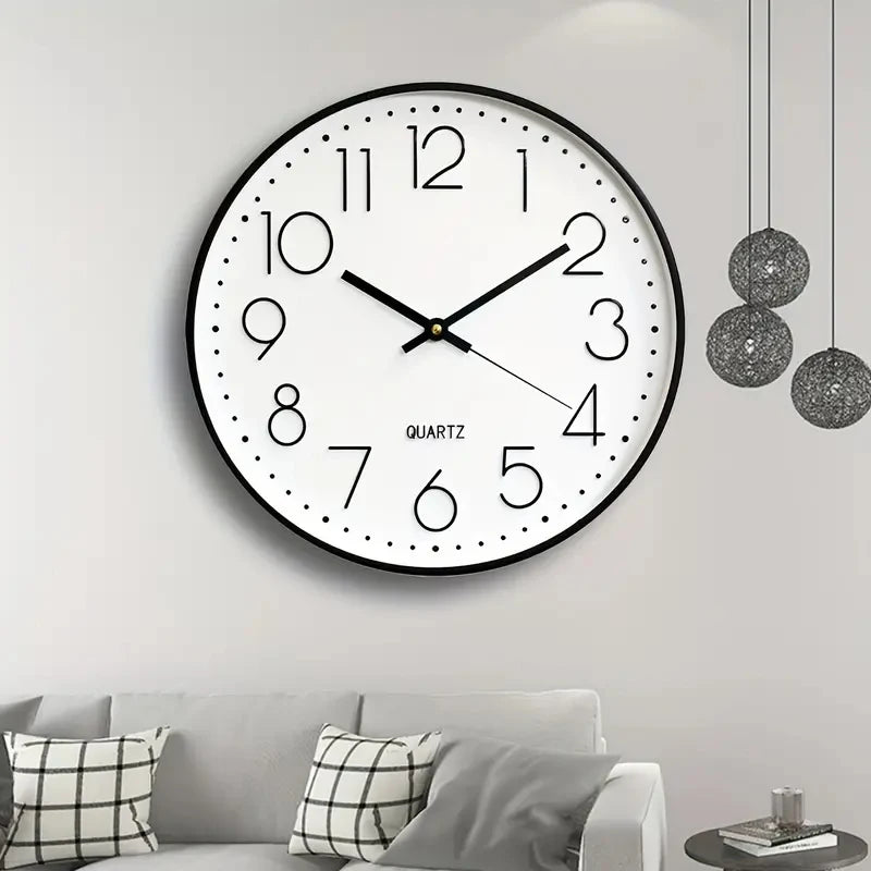 8 Inch Mute Wall Clock Simple Digital Wall Clock Home Decorations Cubic Digital Clock Quartz Wall Clock - Zecs shopping