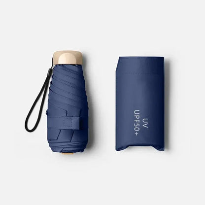 Mini Pocket Sun & Rain Umbrella – UV Protection Folding Capsule Parasol