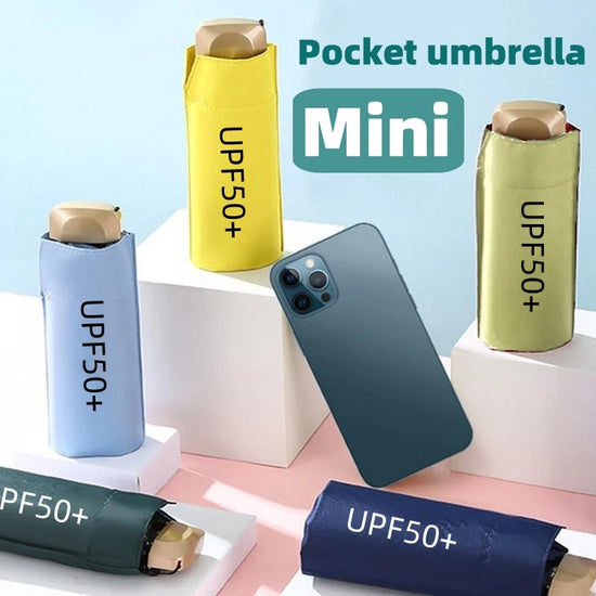 Mini Pocket UV Umbrella – Foldable Sun & Rain Protection Capsule Parasol