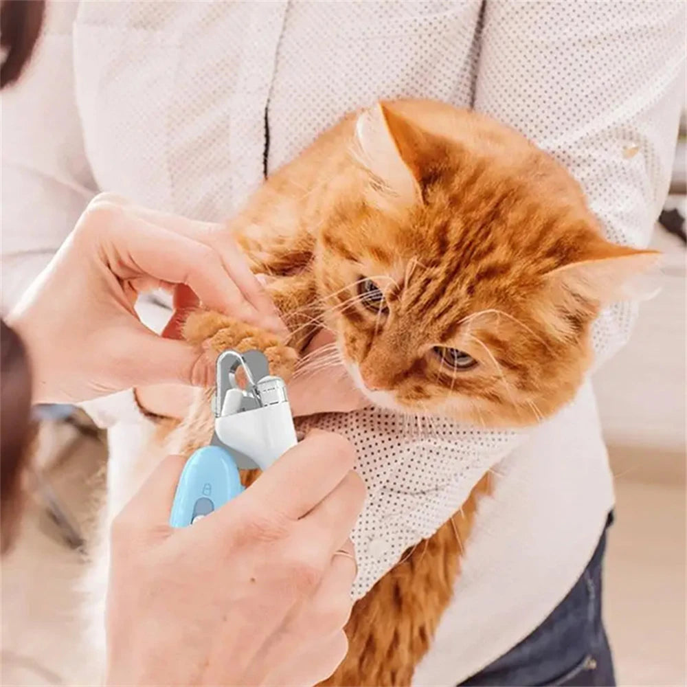 Pet Nail Clippers Cat Dog Nail Trimmer Labor Saving Nail Clipper With Led Light Electric Nail Grinder Dog Grooming Supplies - Zecs shopping