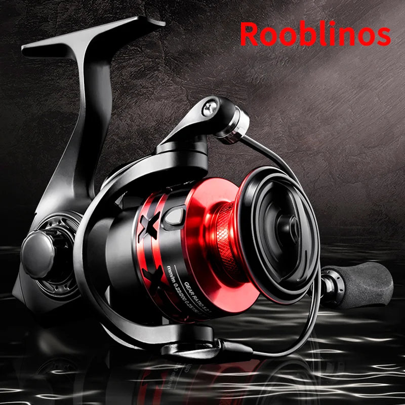 Rooblinos HT Spinning Fishing Reels For Saltwater Freshwater Metal Spool LeftRight Interchangeable Trout Carp Fishing Tackle