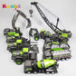 1:50 Construction Vehicle Toy Set – Bulldozer, Excavator, Crane &amp; Forklift Models