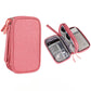 Portable Digital Accessories Organizer Bag – Double Layer Travel Storage Case for USB Cables, Earphones & Power Bank