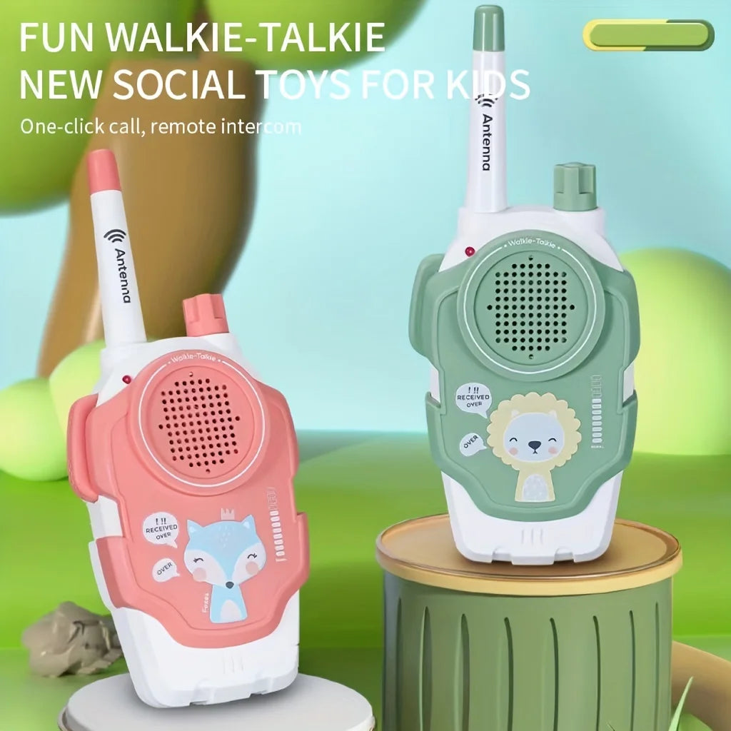 Kids Walkie-Talkie Phone Cute Cartoon Intercom Toy for Parent-Child Fun