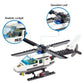 DIY City Police Helicopter Building Blocks – Creative Patrol Aircraft Toy Set for Kids