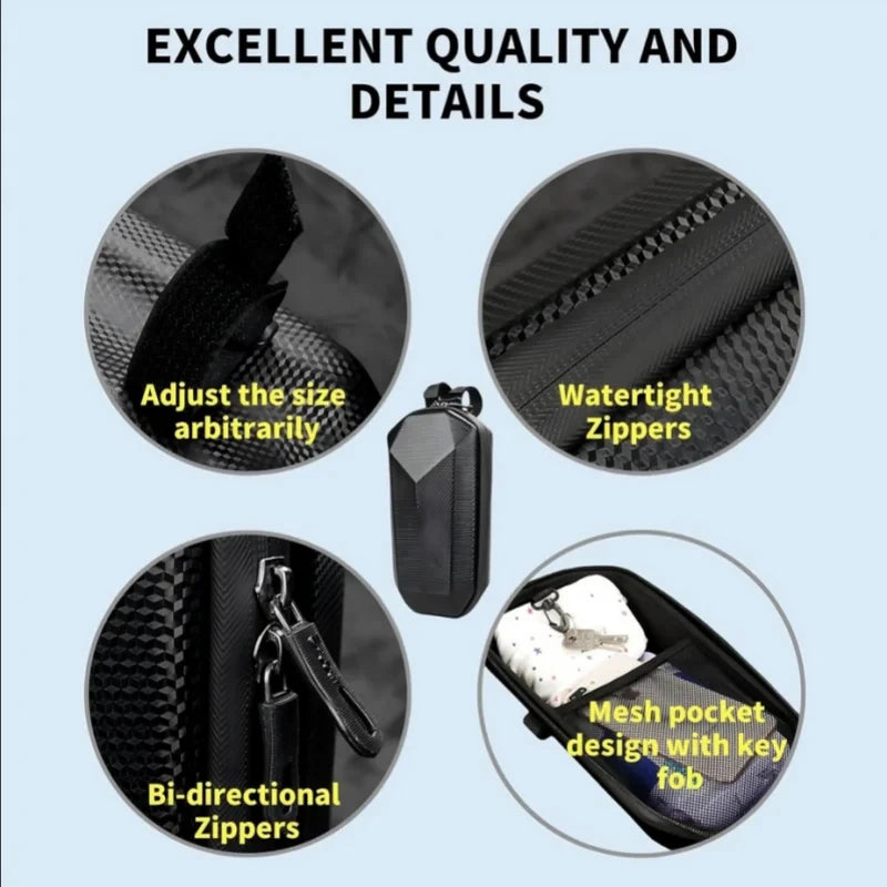 Electric Scooter Bag Storage Electric Bike Handlebar Bag Scooter Storage Bag with Large Capacity Waterproof Front Handlebar Bag