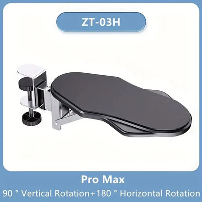 BEISHI Ergonomic Desk Arm Rest – Adjustable Wrist Support with Rotating Mouse Pad Holder