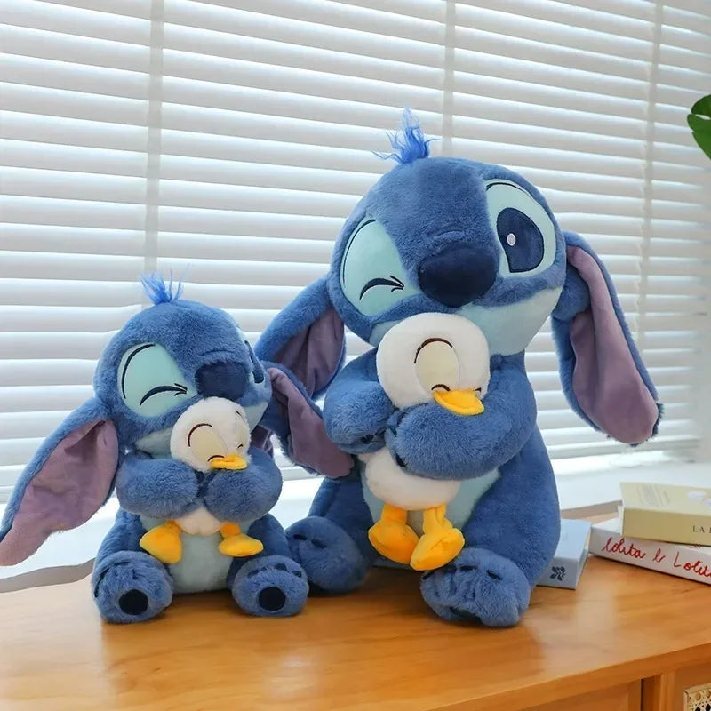 Miniso Plush Doll Stitch Lilo Doll Cute Duck Stitch Plush Stuffed Toy Christmas Childrens Birthday Gift Kawaii Decoration Toys