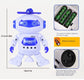 Kids Dancing Music Robot Toy – LED Light Walking Interactive Robot for Boys &amp; Girls