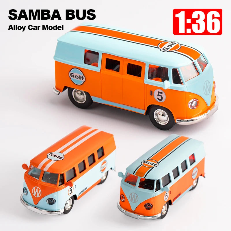 Bus Transporter Van Gulf Blue Alloy Diecast Premium & Affordable