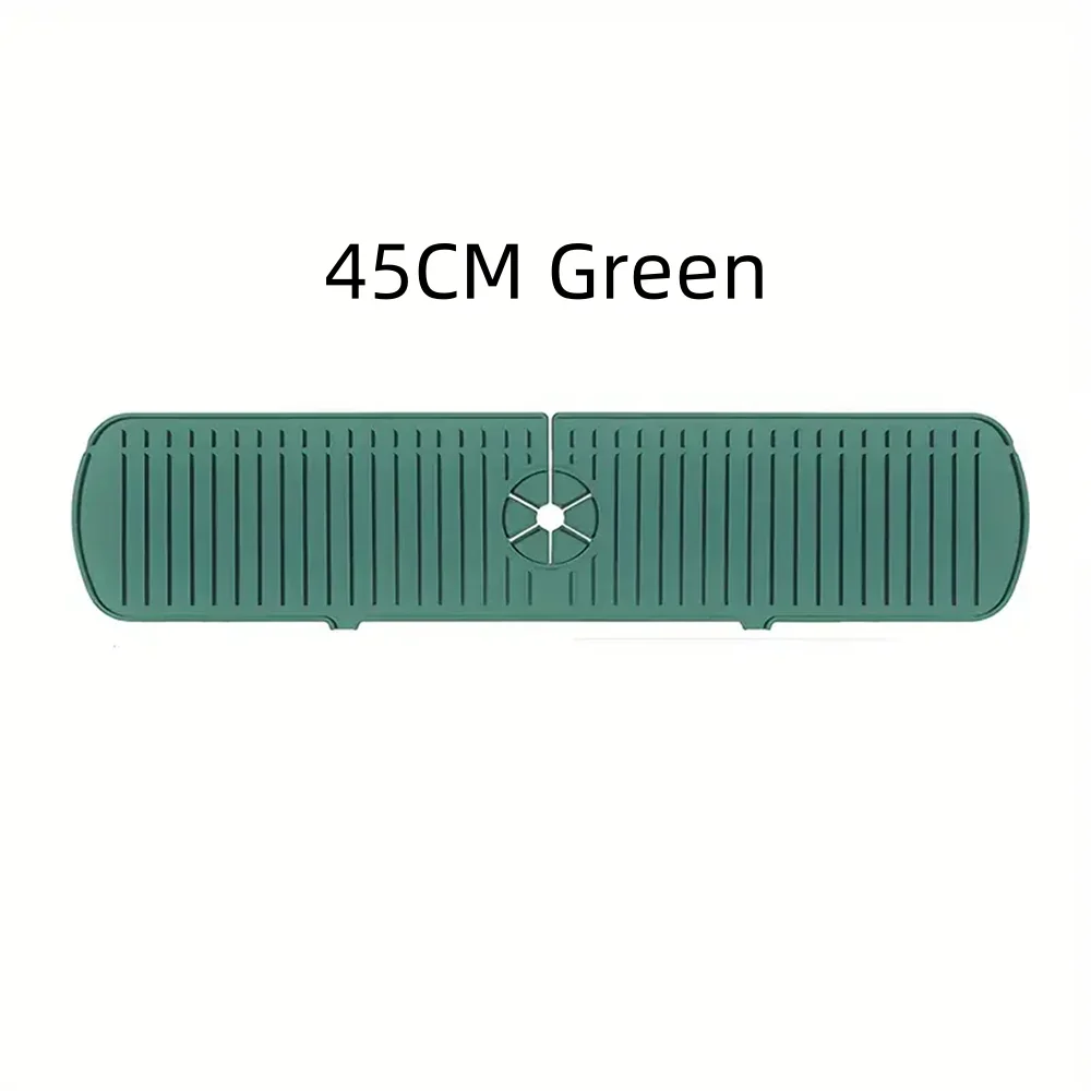 pc Kitchen Silicone Faucet Mat Water Ripples Faucet Water Catcher Mat Large Sink Splash Pad Bathroom Countertop Protector