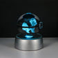 Pokemon 3D Crystal Ball LED Night Light – Pikachu, Gengar, Eevee & Mewtwo Collectible Lamp