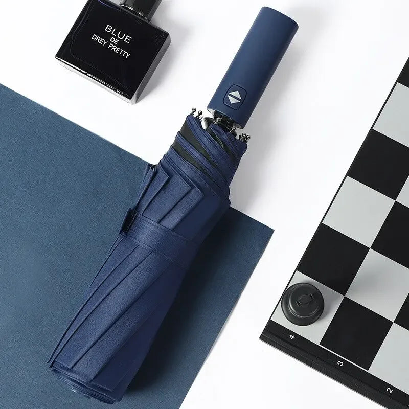 Bones Windproof Double Layer Resistant Umbrella Fully Automatic Rain Men Women Luxury Business Male Large Umbrellas Parasol