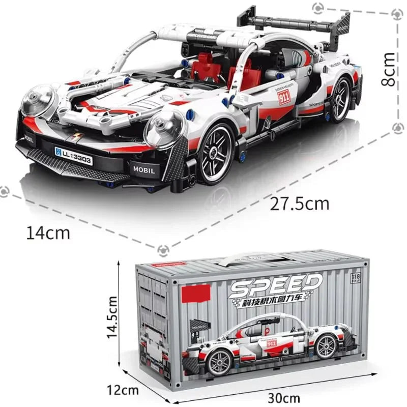 City Speed Car Building Blocks Pcs Luxury Auto Racing Vehicle With Super Racers Bricks Toys