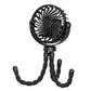 Portable Stroller Fan with Night Light – Foldable USB Cooling Fan for Baby, Home & Travel