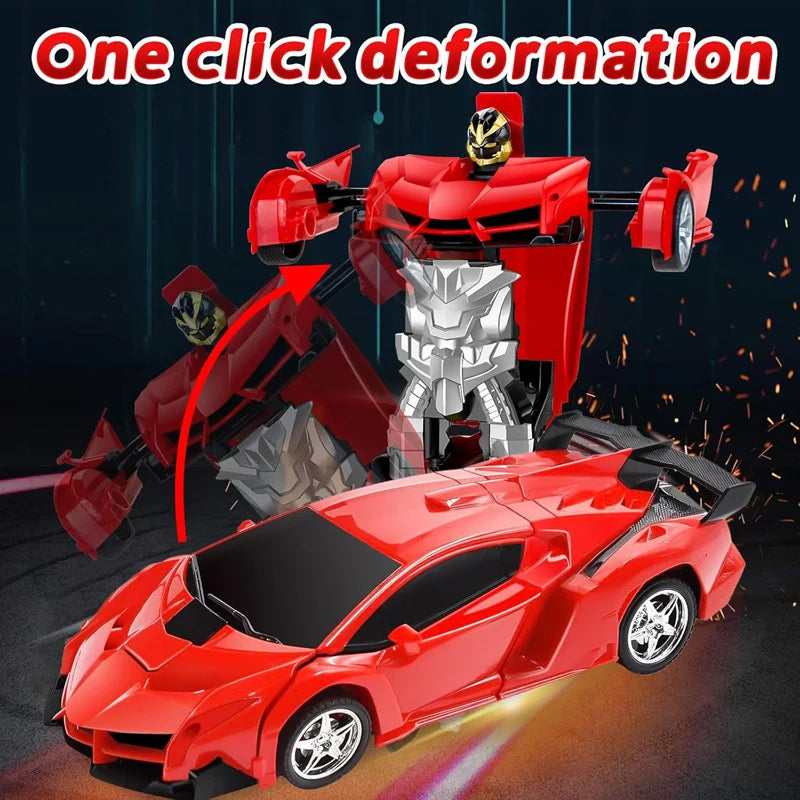 2-in-1 RC Transforming Car 🤖🚗 – Robot & Sports Vehicle with Remote Control