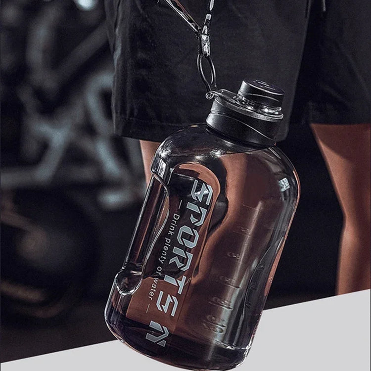 1.7L/2.7L Sports Water Bottle Gym Cycling Cup Portable Large Capacity Water Bottle For Fitness Camping Men Water Kettle - Zecs shopping