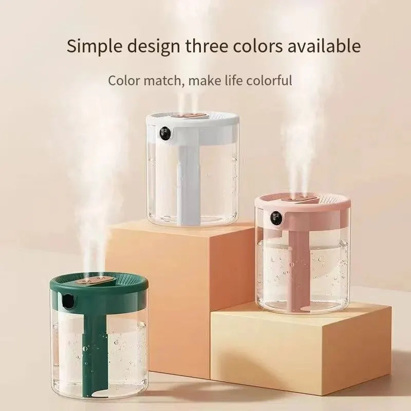 L Humidifier Household Small Large Capacity Mute Bedroom Usb Office Desktop Portable Student Two Port Spray Water Supplement