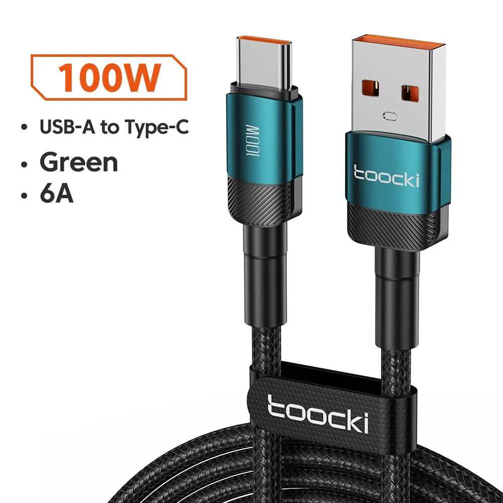 Toocki USB Type C Cable Fast Charging USB C Charger Cord For iPhone Huawei P P Realme Oppo Oneplus Power Bank