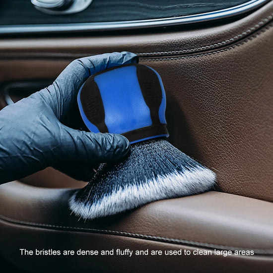 Soft Bristle Car Detailing Brush – Air Vent & Interior Dust Cleaning Tool