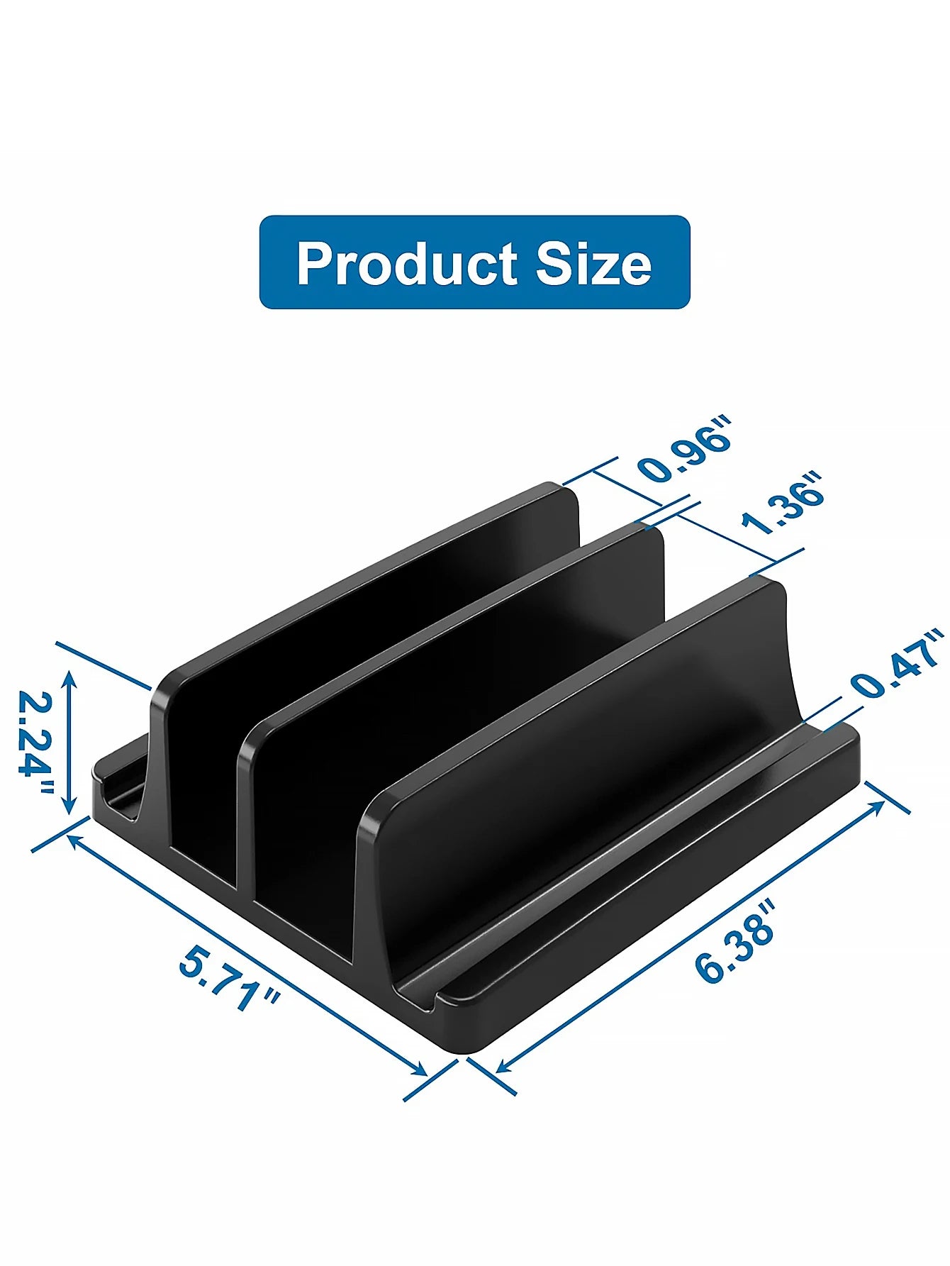 Vertical Laptop Stand Plastic Portable TabletMacbookPhone Holder Adjustable Desktop Notebook Dock Space Save Tablet Accessory