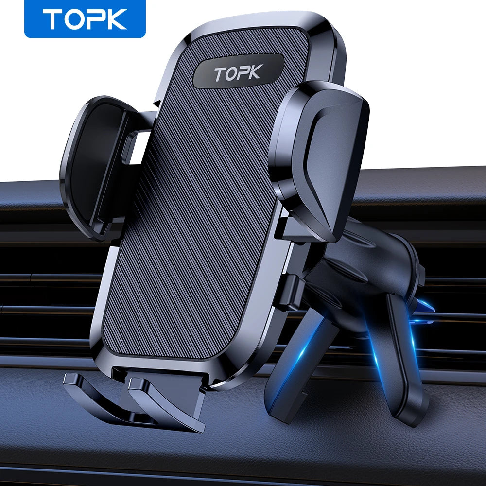 TOPK Gravity Car Phone Holder Universal Air Vent Mount for All Phones