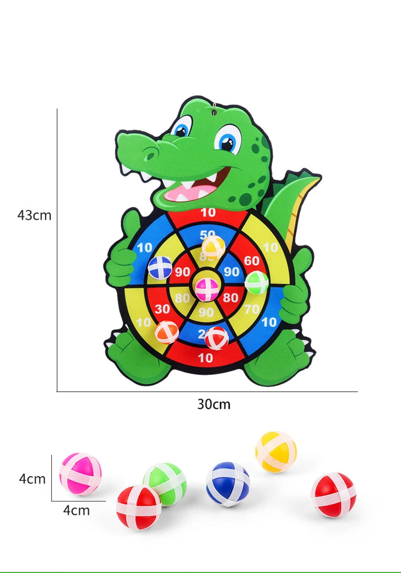Child Educational Games Dart Board Baby Toy Stickey Ball Dart Indoor Sports Child Montessori Games for Children to Years
