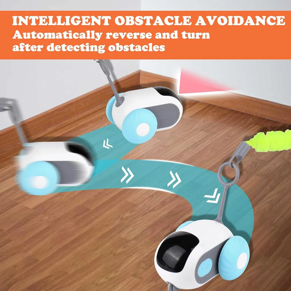 Smart Cat Toy 2 Modes Automatic Moving Remote Controlled Toy Car for Cats Dogs Interactive Playing Kitten Training Pet Supplies - Zecs shopping
